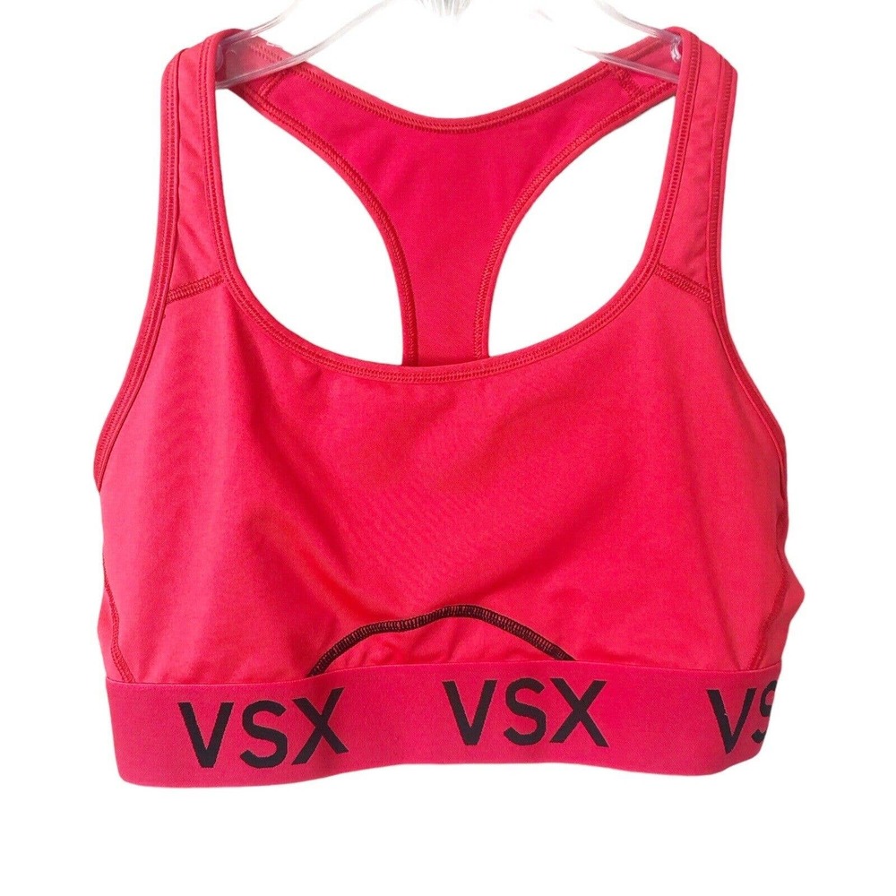 Victoria's Secret VSX Sport Pink Racerback Athletic Workout Sports Bra Medium